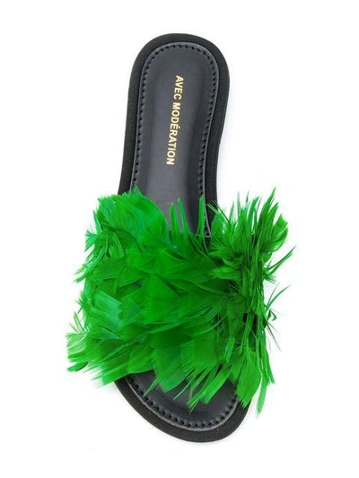 Shop Avec Modération Embellished Slider Sandals