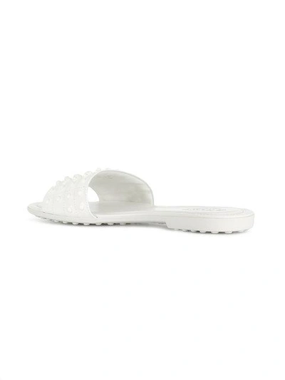 Shop Tod's Studded Slides In B001