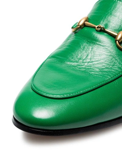 Green Jordaan leather loafers