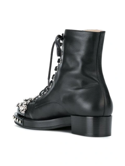 Shop N°21 Nº21 Embellished Ankle Boots - Black