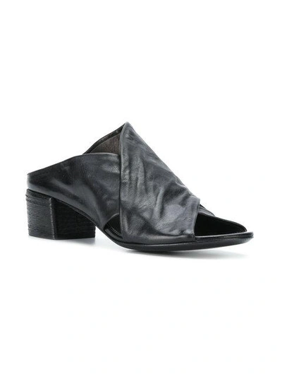Shop Marsèll Block Heel Cross-strap Sandals - Black