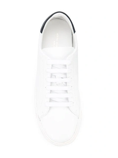 Shop Anya Hindmarch Smiley Wink Sneakers - White