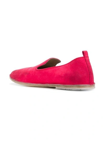 Shop Marsèll Round Toe Slippers In Pink