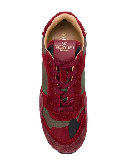 Shop Valentino Garavani Soul Rockstud Sneakers - Red