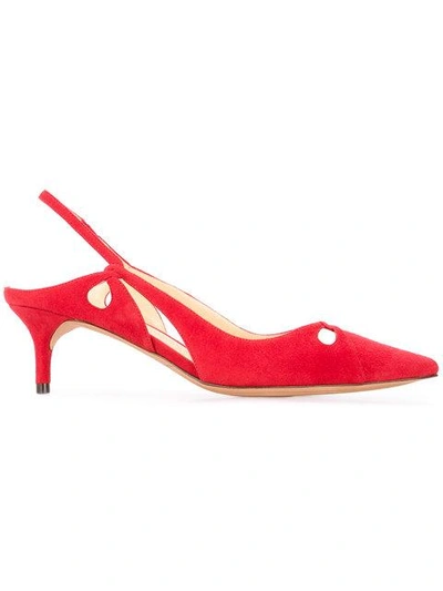 pointed sling-back pumps