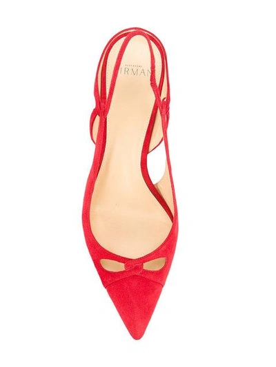 Shop Alexandre Birman Pointed Sling In Red
