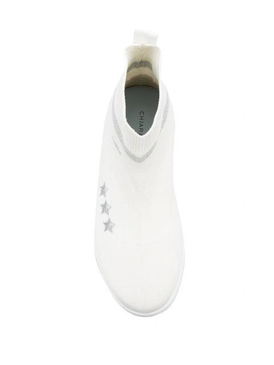 Shop Chiara Ferragni Active Sneakers - White