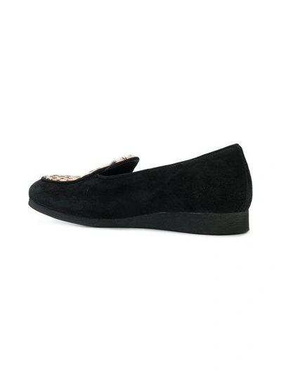 Shop Alyx Leopard Print Loafers In Black