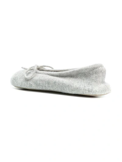 Shop N•peal Fur Lined Slippers In Grey