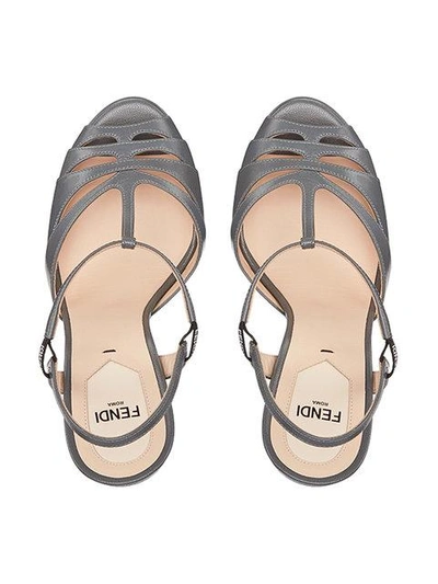 Shop Fendi Strappy Platform Sandals