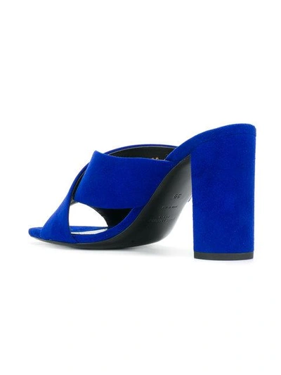 Shop Saint Laurent Cross In Blue