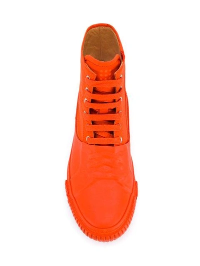 Shop Both Covered Hi-top Sneakers In Orange