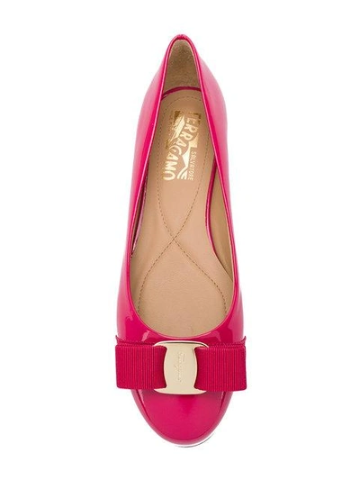 Shop Ferragamo Varina Ballerina Shoes