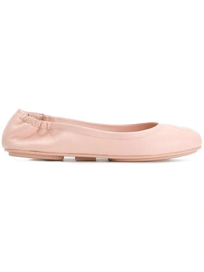 Shop Ferragamo Salvatore  Ballerina Flats - Pink