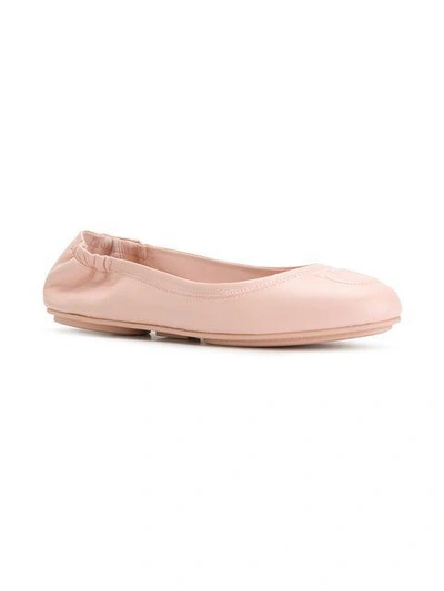 Shop Ferragamo Salvatore  Ballerina Flats - Pink