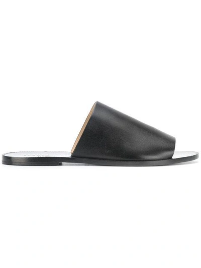 Shop P.a.r.o.s.h . Strip Sandals - Black