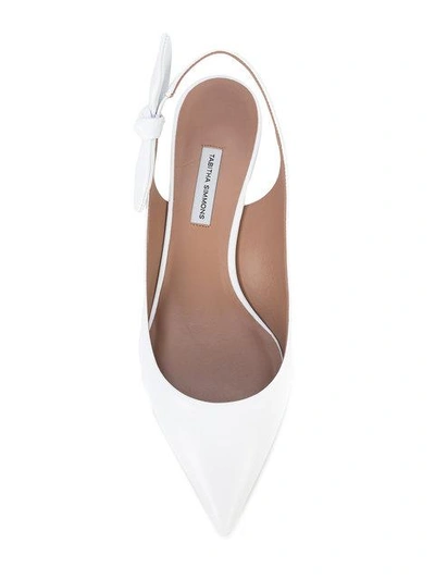 Shop Tabitha Simmons Rise Slingback Pumps In White