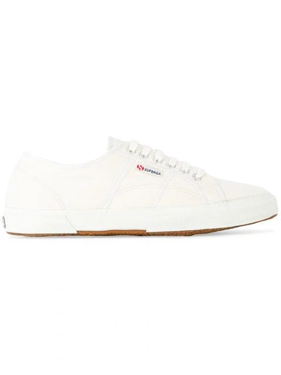 Shop Superga Lace-up Sneakers - White