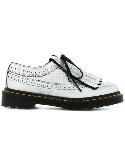 Dr. Martens 3989 Silver Metal Lace Up With Fringe. In Argento | ModeSens
