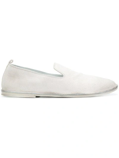Shop Marsèll Round Toe Slippers In White