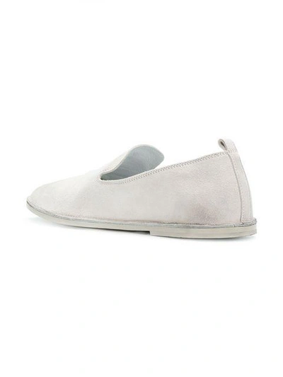 Shop Marsèll Round Toe Slippers In White