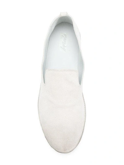 Shop Marsèll Round Toe Slippers In White