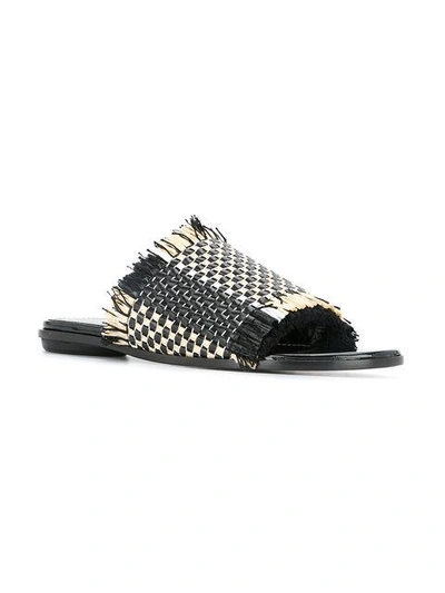 Shop Proenza Schouler Woven Slide - Black