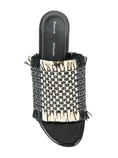 Shop Proenza Schouler Woven Slide - Black