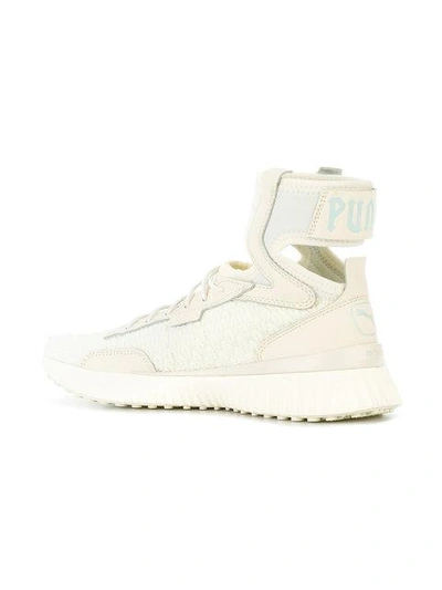 Shop Fenty X Puma Mid Geo Sneakers In White