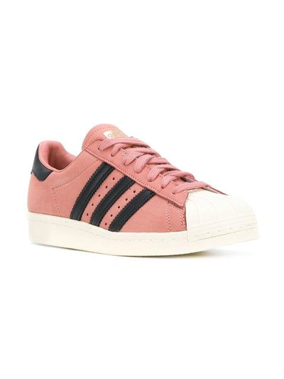 Shop Adidas Originals Superstar 80's Sneakers In Pink