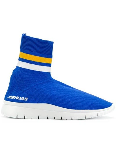 Shop Joshua Sanders Sock Sneakers - Blue