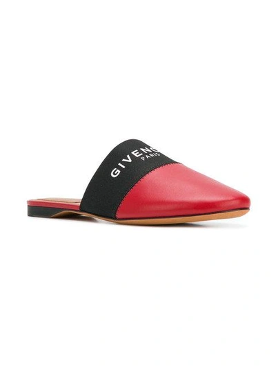 logo slip-on mules