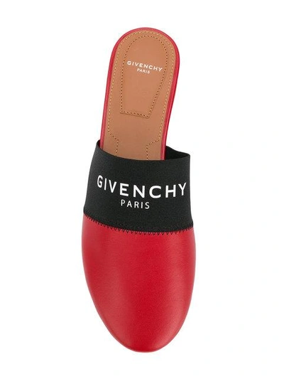 logo slip-on mules