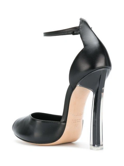 Shop Casadei Peep Toe Sandals - Black