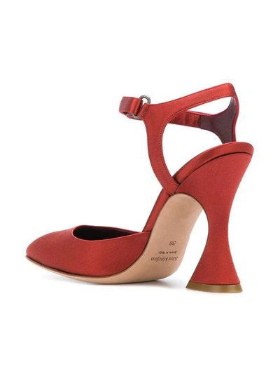 Shop Sies Marjan Sculpted Heel Pumps In Red