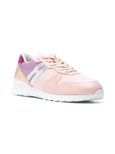 Shop Hogan Running Sneakers - Pink
