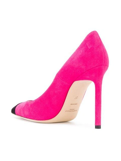 Shop Saint Laurent Anja 105 Pumps In Pink