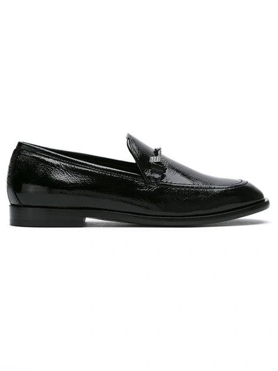 Shop Jimmy Choo Marti Patent Loafers In Black