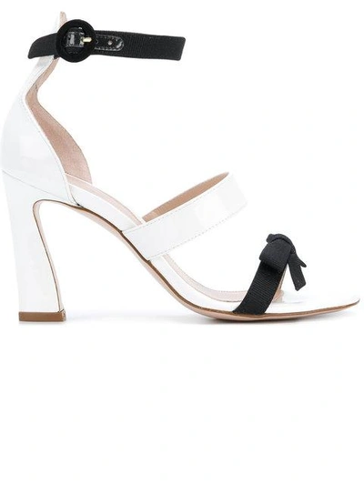 Shop Stuart Weitzman Ally Sandals In White