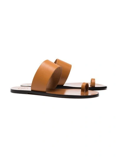 Terra Brown Astrid Vacchetta Leather Sandals