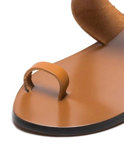 Shop Atp Atelier Astrid Vacchetta Sandals In Brown