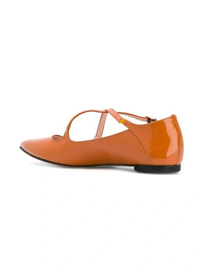 Shop Repetto Pointed Ballerinas In Yellow