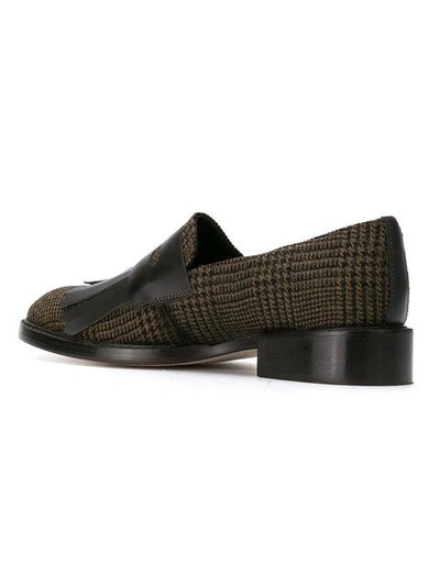 Sarah Chofakian Fringed Loafers - Brown In Brown