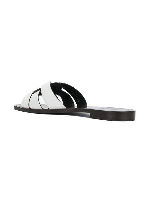 saint laurent nu pieds white