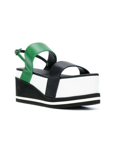 Shop A.f.vandevorst Colour Block Flatform Sandals In Multicolour