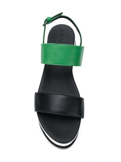 Shop A.f.vandevorst Colour Block Flatform Sandals In Multicolour