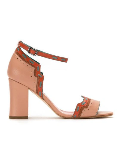 panelled sandals