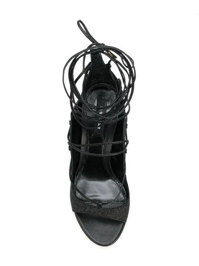 Shop Dsquared2 Glitter Riri Sandals In Black