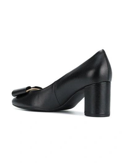 Shop Hogl Bow Embellished Pumps - Black