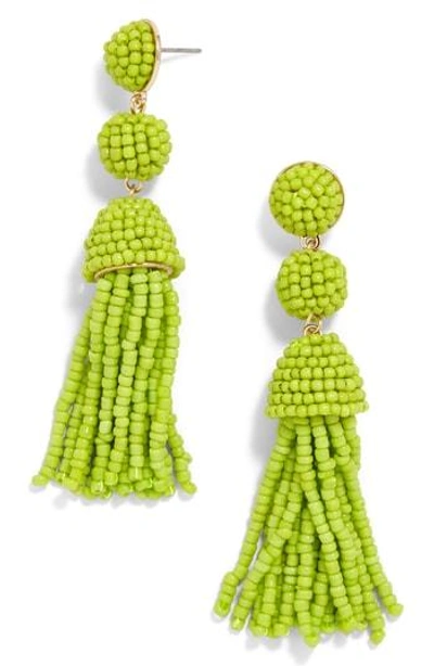 Shop Baublebar New Mini Granita Tassel Earrings In Lime Green